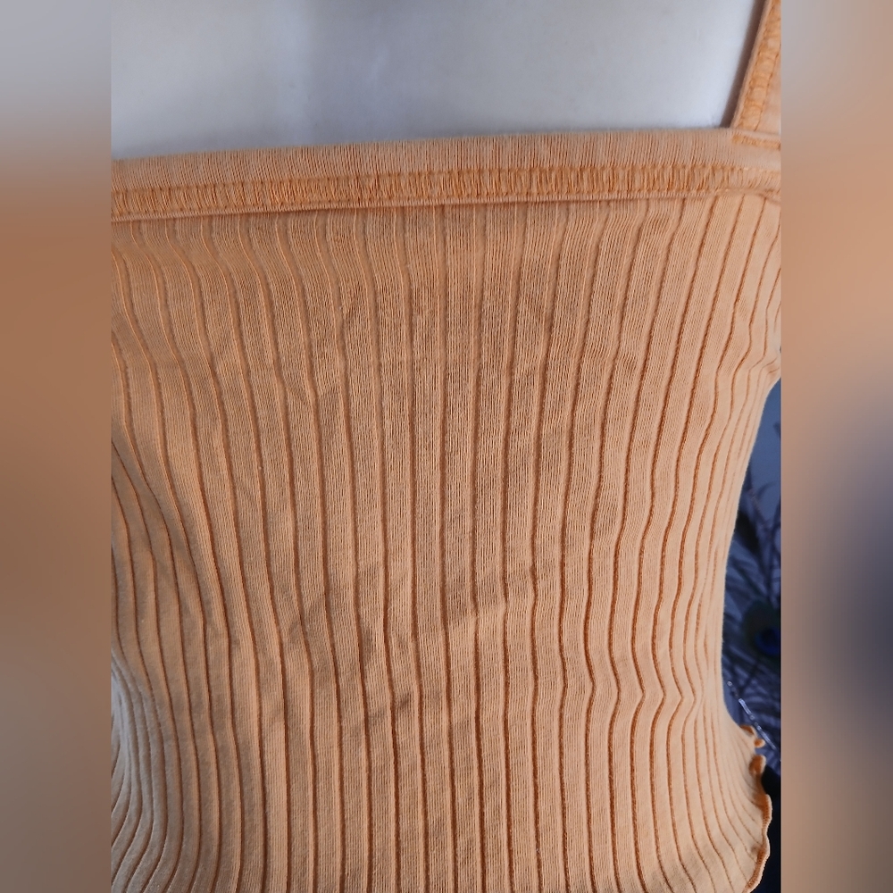 Old Navy Women's Orange Ribbed Camisole - Picture 5 of 8